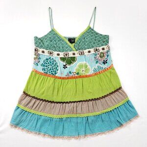 Fire LA women's Cami green/blue/floral  🔥 **Fire LA Floral Cami** 🌸